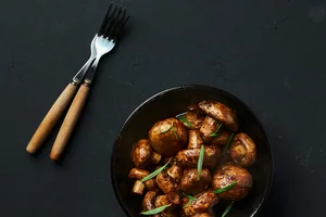 Garlic Butter Roasted Mushrooms