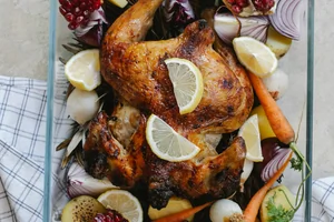 Lemon Garlic Roasted Chicken